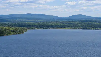 AI illustration of Baker Lake in T7 R17, Maine