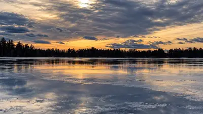 AI illustration of Bog Lake (Northfield), Maine