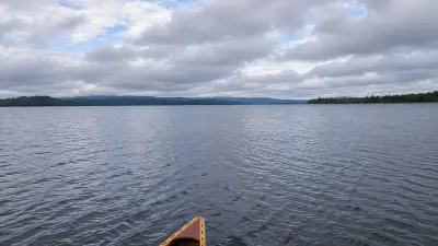 AI illustration of Caucomgomoc Lake, Maine