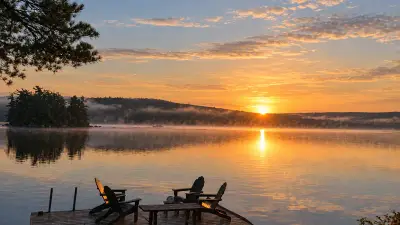 AI illustration of Great Pond, Maine