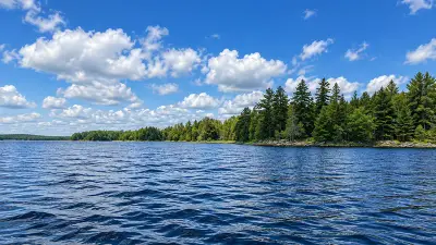 AI illustration of Hadley Lake, Maine