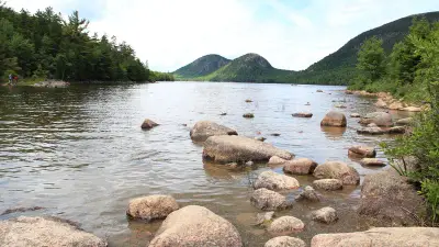 Jordan Pond and the Bubbles in Acadia National Park, Maine