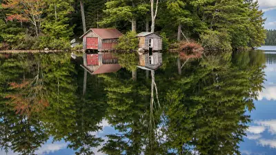 AI illustration of Little Ossipee Lake, Maine
