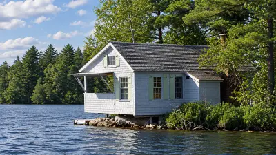 AI illustration of Little Sebago Lake, Maine