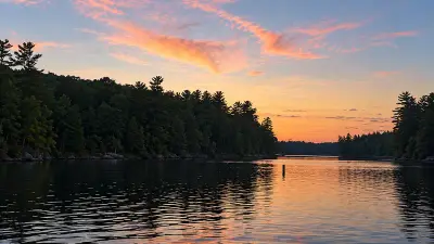 AI illustration of Maranacook Lake, Maine