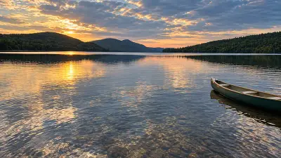 AI illustration of Nahmakanta Lake, Maine
