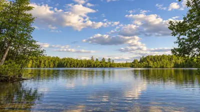 AI illustration of Nickerson Lake, Maine