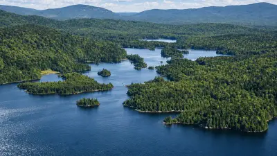 AI illustration of Pierce Pond, Maine