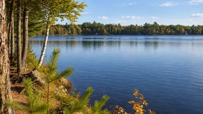 AI illustration of Pleasant River Lake, Maine