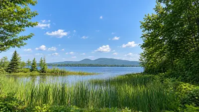 AI illustration of Porter Lake, Maine