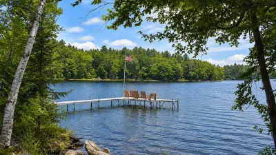AI illustration of Salmon Lake, Maine