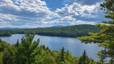 AI illustration of Scraggly Lake (T7 R8 WELS), Maine