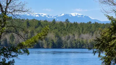 AI illustration of Wesserunsett Lake, Maine