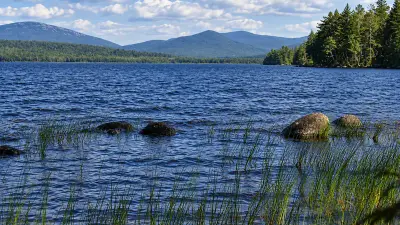 AI illustration of Wilson Pond in Wilton, Maine
